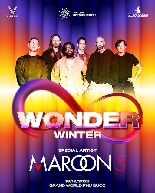 Maroon 5 sẽ biểu diễn tại si&ecirc;u nhạc hội 8Wonder ở Ph&uacute; Quốc v&agrave;o ng&agrave;y 16/12 tới. &nbsp;