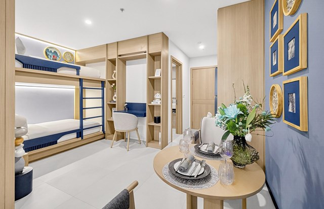 Căn hộ mẫu 1 ph&ograve;ng ngủ Sun Centro Town. Ảnh: &Aacute;nh Dương. &nbsp;