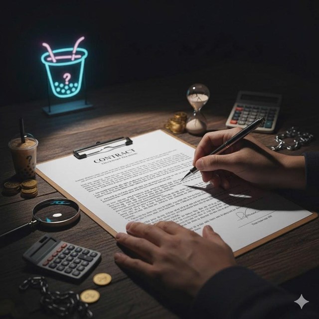 Hợp đồng nhượng quyền tr&agrave; sữa: Những điều cần đọc kỹ trước khi k&yacute;. &nbsp;