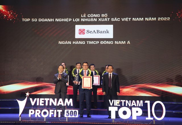 SeABank 5 lần li&#234;n tiếp lọt Top 50 doanh nghiệp c&#243; lợi nhuận xuất sắc Việt Nam năm 2022 - Ảnh 1