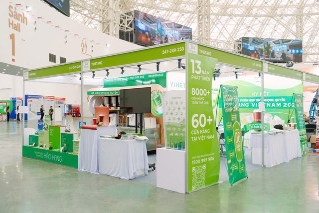 Gian h&agrave;ng của Yi He Tang tại Tea Show 2025