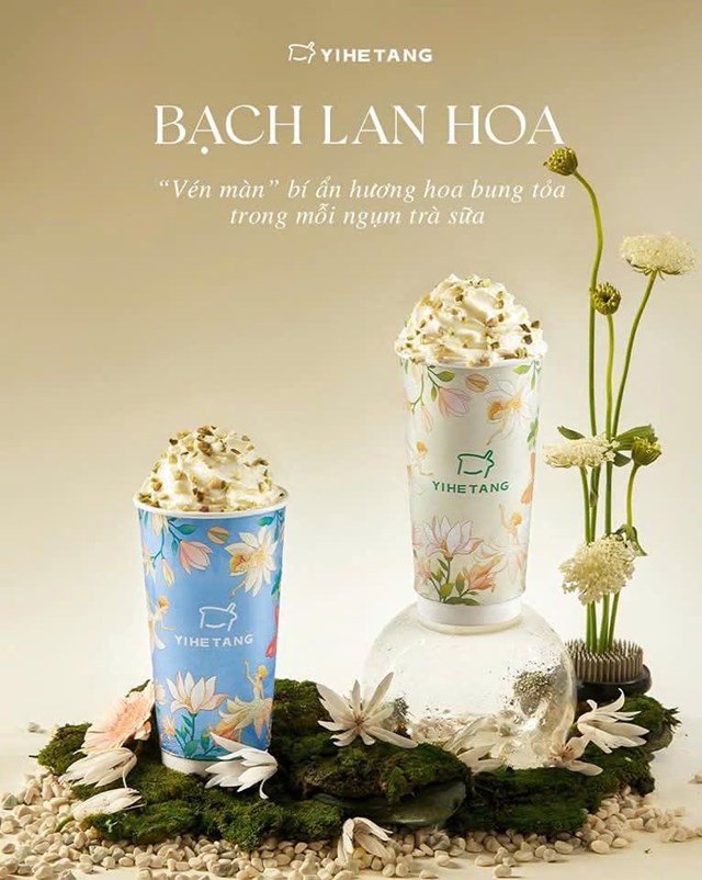 Với Tea Show 2025, Yi He Tang mang đến những ly tr&agrave; sữa Bạch Lan Hoa đậm đ&agrave; v&agrave; thanh tho&aacute;t