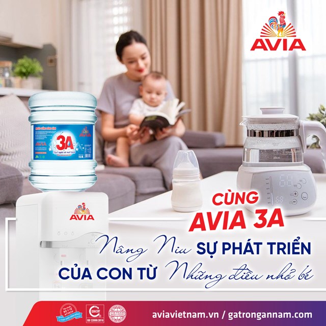 AVIA 3A – Nước tinh khiết an to&#224;n cho sức khỏe v&#224; đường ti&#234;u h&#243;a nhạy cảm của trẻ - Ảnh 1