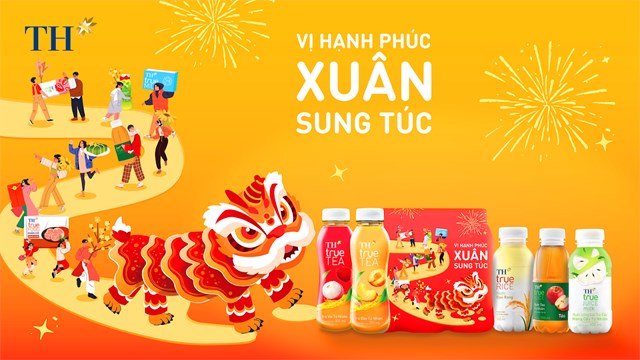 C&aacute;c nh&atilde;n h&agrave;ng đồ uống TH lan tỏa &ldquo;Vị Hạnh Ph&uacute;c &ndash; Xu&acirc;n Sung T&uacute;c&rdquo; &nbsp;