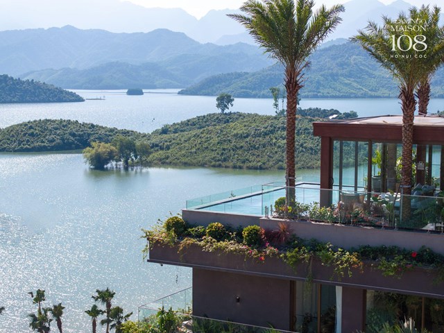 Cảnh quan Hồ N&uacute;i Cốc nh&igrave;n từ dự &aacute;n Flamingo Maison 108 &nbsp;