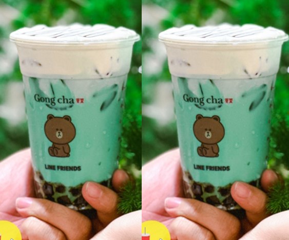 Mint Milk Tea với hương mint nguyên chất hòa quyện kem sữa và trân châu đen dai mát cho mùa đông dịu nhẹ.