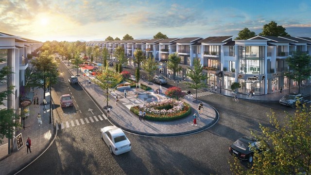 Phối cảnh tổng thể khu đ&ocirc; thị ROX Living Kiến Tường &nbsp;