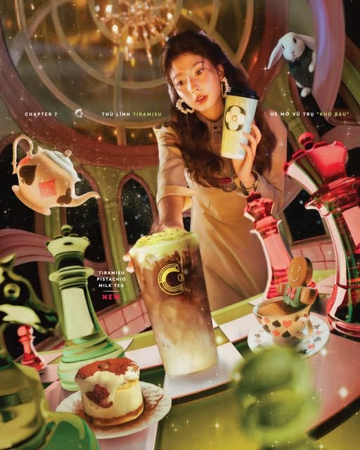 Trà Sữa Pistachio Tiramisu là món uống mở màn BST Christmas Wonderland.