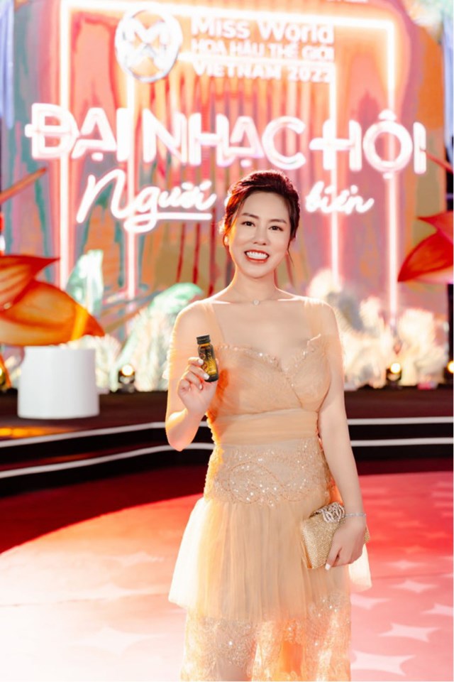 Bà Nguyễn Việt Anh CEO Công ty MisaoDream tại sự kiện Miss World Vietnam 2022. Ảnh: MisaoDream