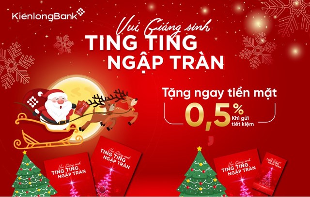 Ưu đãi tặng tiền mặt trị giá 0,5%/năm trên giá trị khoản tiền tiết kiệm