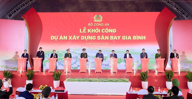 Lễ khởi c&ocirc;ng Dự &aacute;n x&acirc;y dựng s&acirc;n bay Gia B&igrave;nh. &nbsp;