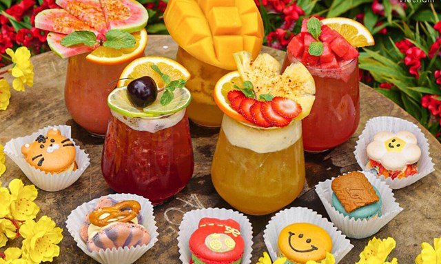 Đ&oacute;n Tết sớm c&ugrave;ng xu hướng đồ uống mới. &nbsp;