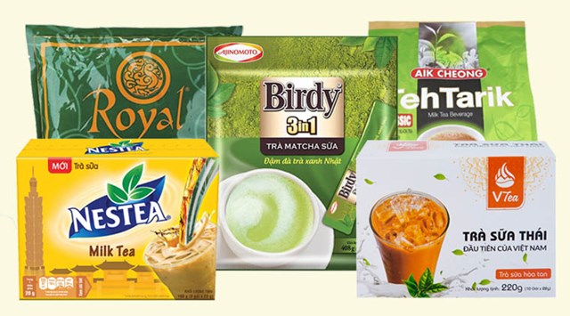 C&aacute;c sản phẩm tr&agrave; sữa tự pha phổ biến tr&ecirc;n thị trường &nbsp;