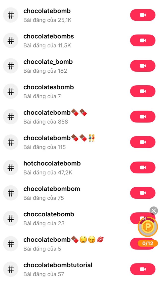 Tr&ecirc;n nền tảng TikTok c&oacute; hơn 81.122 video về loại thức uống n&agrave;y. Ảnh: Chụp m&agrave;n h&igrave;nh Tiktok &nbsp;
