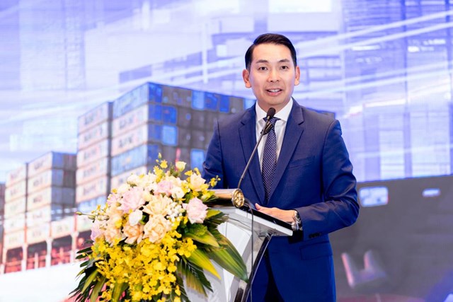 Tiến sĩ Yap Kwong Weng, CEO Việt Nam SuperPortTM ph&aacute;t biểu tại Lễ k&yacute; kết Hợp t&aacute;c Chiến lược. &nbsp;