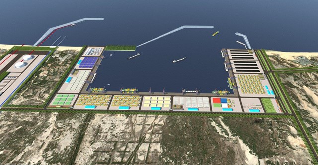 Phối cảnh dự &aacute;n LNG Hải Lăng (Quảng Trị) &nbsp;