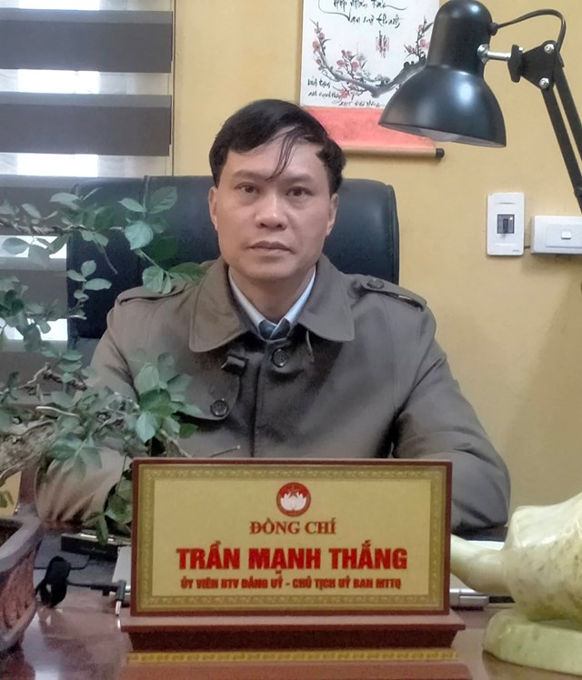  &Ocirc;ng Trần Mạnh Thắng, UV-BTV Đảng ủy, Chủ tịch UB-MTTQ x&atilde; Đ&agrave;o X&aacute; 