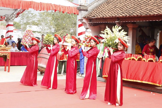 Một số nghi thức tại buổi Lễ Khai hội.