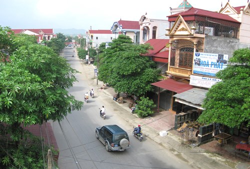 Thị trấn Thanh Sơn ngày càng khởi sắc. 