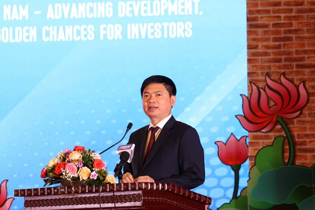 Ông Trương Quốc Huy, Bí thư Tỉnh ủy, Chủ tịch UBND tỉnh Hà Nam phát biểu kết luận Hội nghị.