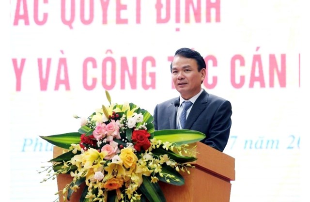Ông Đặng Xuân Phong, Bí thư Tỉnh ủy Phú Thọ phát biểu tại hội nghị.
