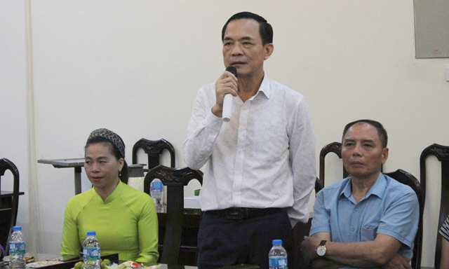 Trung tướng Đặng Vũ Sơn - Nguy&ecirc;n Trưởng Ban Cơ yếu Ch&iacute;nh phủ ph&aacute;t biểu tại Hội nghị.