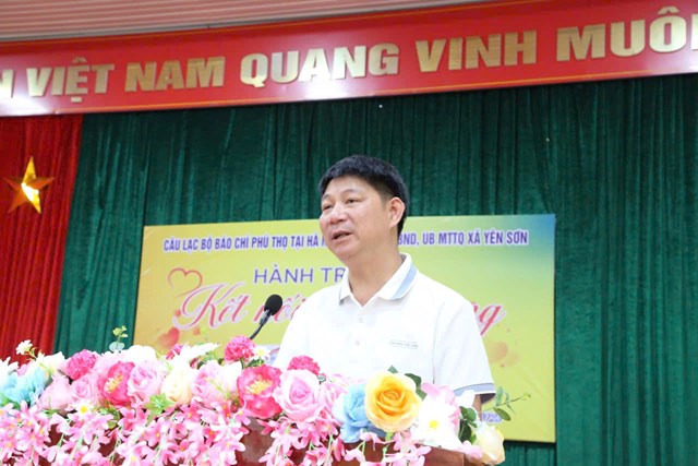 Nhà báo Nguyễn Thanh Hải - Chủ tịch CLB Báo chí Phú Thọ tại Hà Nội.