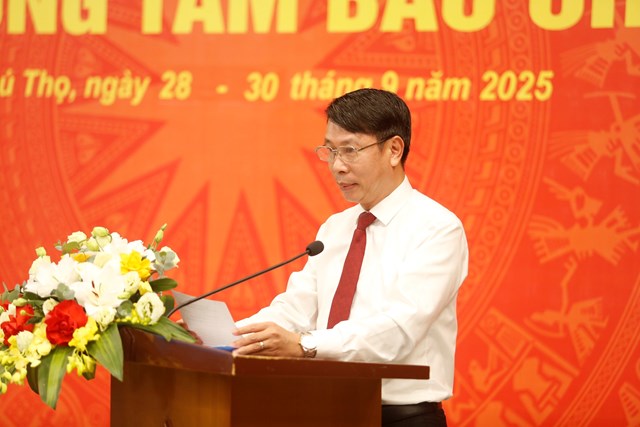 Ông Nguyễn Khắc Hiếu, Phó Chủ tịch UBND tỉnh Phú Thọ phát biểu chỉ đạo. Ảnh: Phi Long.