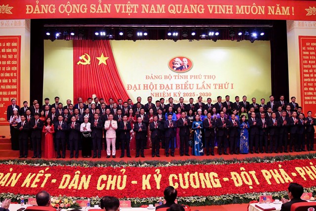 Ban Chấp hành Đảng bộ tỉnh Phú Thọ khóa I, nhiệm kỳ 2025 - 2030 ra mắt với 97 ủy viên.