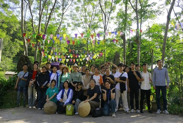 Đoàn thực tế tại xã Phú Đô, huyện Phú Lương, tỉnh Thái Nguyên.