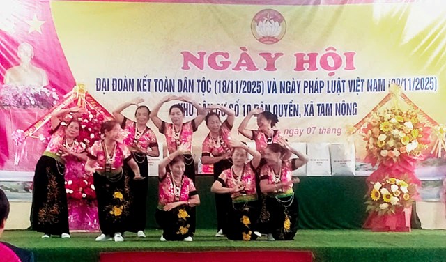 X&#227; Tam N&#244;ng (Ph&#250; Thọ): Tổ chức Ng&#224;y Hội Đại Đo&#224;n Kết to&#224;n d&#226;n v&#224; hưởng ứng Ng&#224;y Ph&#225;p luật Việt Nam - Ảnh 2
