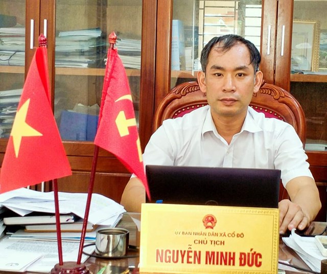 Ông Nguyễn Minh Đức, Phó Bí thư Đảng ủy, Chủ tịch UBND xã Cổ Đô.