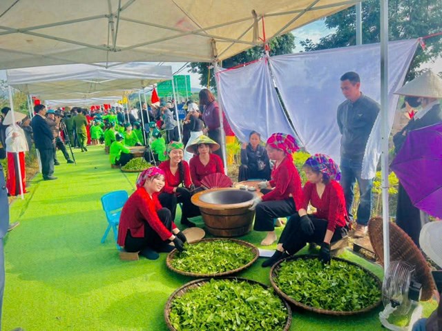 Thái Nguyên sôi động Hội thi “Bàn tay vàng chế biến chè” và không gian “Thưởng trà cùng người nổi tiếng” - Ảnh 4
