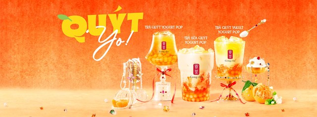 Những d&ograve;ng thức uống như bộ QU&Yacute;T YO của Gong Cha cho thấy c&aacute;ch qu&yacute;t c&oacute; thể trở th&agrave;nh trung t&acirc;m của trải nghiệm vị gi&aacute;c của năm mới (Ảnh: Gong Cha) &nbsp;