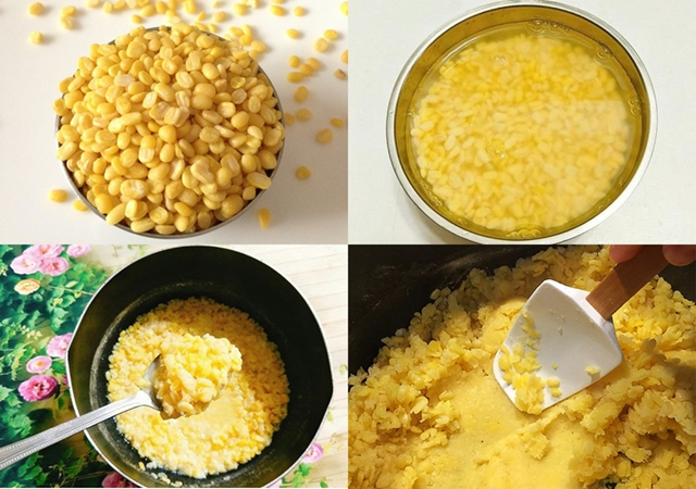 Nấu đậu xanh v&agrave; đường th&agrave;nh hỗn hợp sệt v&agrave; mịn &nbsp;