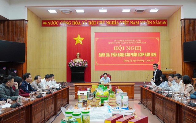 Hội nghị đ&aacute;nh gi&aacute;, ph&acirc;n hạng sản phẩm OCOP năm 2025