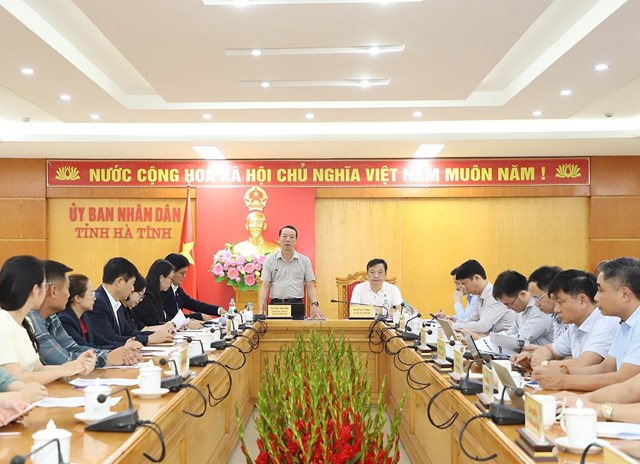 UBND tỉnh H&agrave; Tĩnh l&agrave;m việc với C&ocirc;ng ty CP Nafoods Group