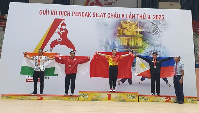 Đo&agrave;n thể thao Việt Nam gi&agrave;nh ng&ocirc;i Nhất to&agrave;n đo&agrave;n tại Giải V&ocirc; địch Pencak Silat ch&acirc;u &Aacute; 2025