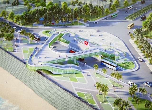 X&acirc;y dựng Quảng trường biển Cửa S&oacute;t tại x&atilde; Lộc H&agrave;