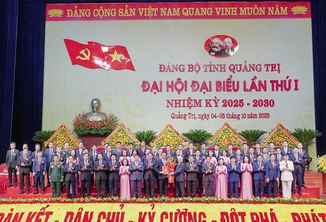 Ban chấp h&agrave;nh Đảng bộ tỉnh Quảng Trị nhiệm kỳ 2025- 2030