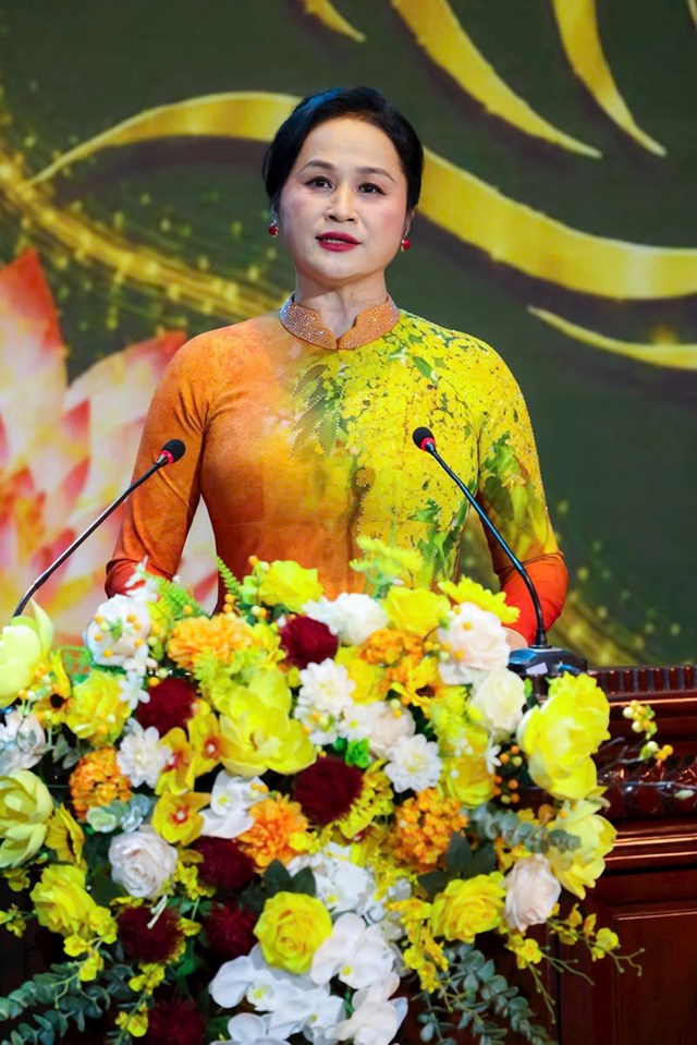 B&agrave; Th&aacute;i Thị Lan Hương, Trưởng Ban Tổ chức cuộc thi, ph&aacute;t biểu