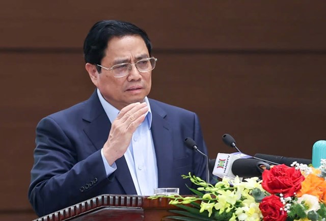 Thủ tướng Phạm Minh Ch&iacute;nh ban h&agrave;nh C&ocirc;ng điện chỉ đạo chủ động ứng ph&oacute; với b&atilde;o số 3 (Nguồn ảnh: B&aacute;o Ch&iacute;nh phủ)