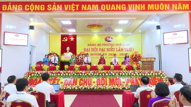 Đảng bộ phường Ph&ugrave; Liễn lần thứ I, nhiệm kỳ 2025&ndash;2030 ra mắt Đại hội tại phi&ecirc;n tr&ugrave; bị chiều 3/8.