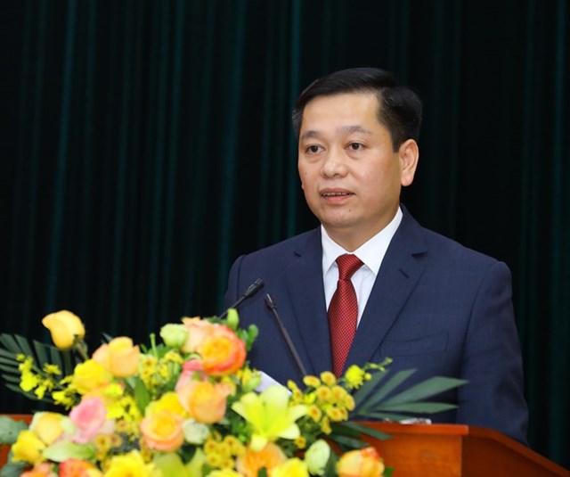 Chủ tịch tỉnh Bắc Kạn Nguyễn Long Hải được bổ nhiệm l&agrave;m b&iacute; thư Đảng ủy khối doanh nghiệp Trung ương - Ảnh: TTXVN