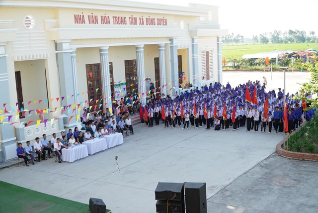 Khai mạc Hội trại h&egrave; Thanh Thiếu nhi x&atilde; Đ&ocirc;ng Xuy&ecirc;n năm 2024