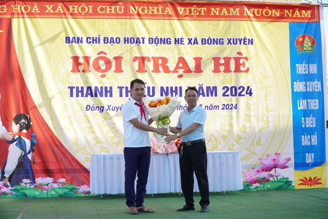 Hải Dương: Khai mạc Hội trại h&#232; Thanh Thiếu nhi x&#227; Đ&#244;ng Xuy&#234;n năm 2024 - Ảnh 8