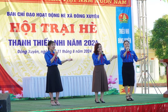 Hải Dương: Khai mạc Hội trại h&#232; Thanh Thiếu nhi x&#227; Đ&#244;ng Xuy&#234;n năm 2024 - Ảnh 11