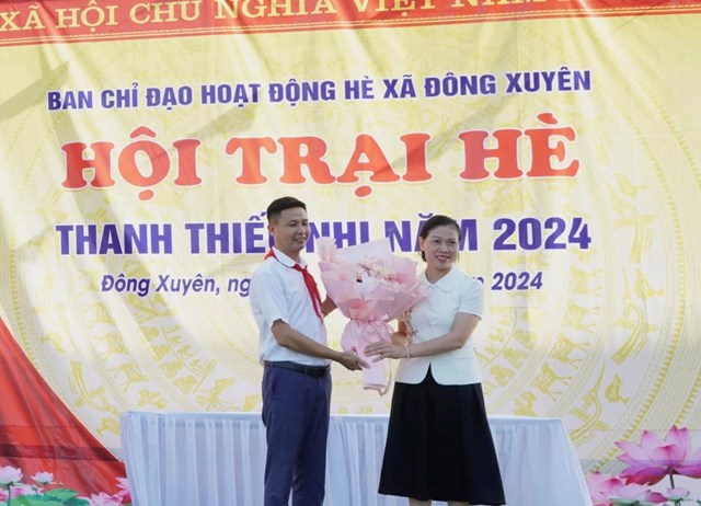 Hải Dương: Khai mạc Hội trại h&#232; Thanh Thiếu nhi x&#227; Đ&#244;ng Xuy&#234;n năm 2024 - Ảnh 6