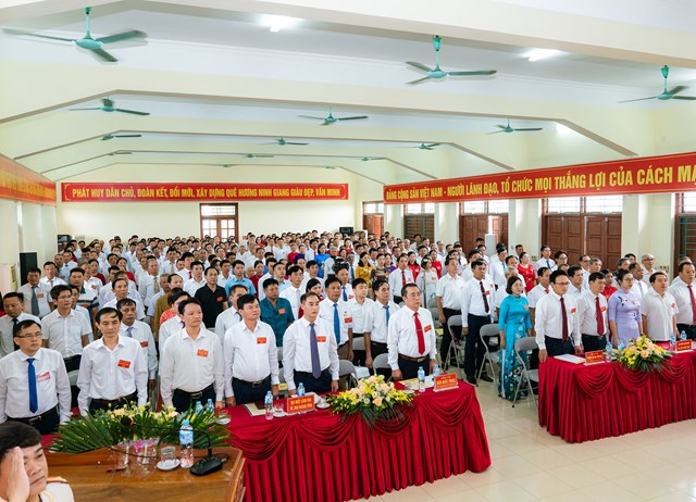 Đại hội đại biểu Đảng bộ x&#227; Ninh Giang lần thứ nhất, nhiệm kỳ 2025 – 2030 - Ảnh 16