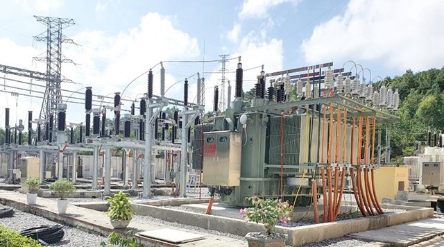 M&aacute;y biến &aacute;p T2 40MVA TBA 110kV Tĩnh Gia 2 vận h&agrave;nh theo chế độ TBA điều khiển xa, kh&ocirc;ng người trực.